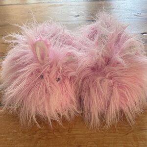 SKIMS Pink Bunny Slippers